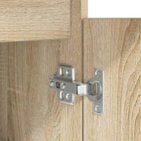 Desk with Drawer Sonoma oak 140 x 49 x 76 cm Engineered wood