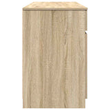 Desk with Drawer Sonoma oak 140 x 49 x 76 cm Engineered wood