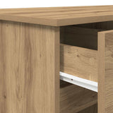 Desk with Drawer Artisan oak 140 x 49 x 76 cm Engineered wood - Extra Image