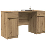 Desk with Drawer Artisan oak 140 x 49 x 76 cm Engineered wood - Side View