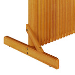 Privacy Screen Brown 79,5 x 50 x 110 cm Solid Acacia Wood