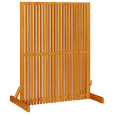 Privacy Screen Brown 79,5 x 50 x 110 cm Solid Acacia Wood - Top-Down View