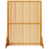 Privacy Screen Brown 79,5 x 50 x 110 cm Solid Acacia Wood - Front View