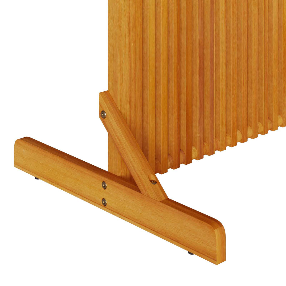 Privacy Screen Brown 79,5 x 50 x 150 cm Solid Acacia Wood