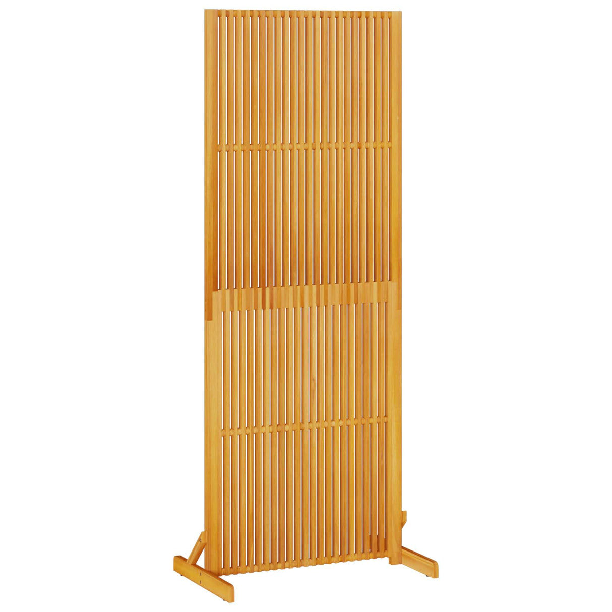 Privacy Screen Brown 79,5 x 50 x 200 cm Solid Acacia Wood