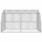 Chicken Run 2.5x4x2.25 m Galvanised Steel - Top-Down View