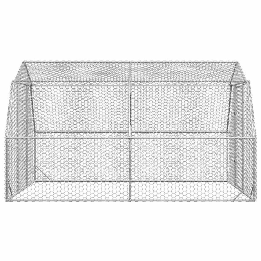 Chicken Run 2.5x4x2.25 m Galvanised Steel