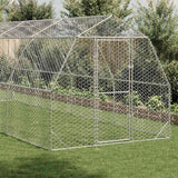 Chicken Run 2.5x8x2.25 m Galvanised Steel