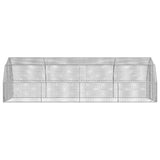 Chicken Run 2.5x8x2.25 m Galvanised Steel