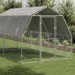 Chicken Run with Roof 2.5x4x2.25 m Galvanised Steel