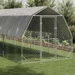 Chicken Run with Roof 2.5x12x2.25 m Galvanised Steel