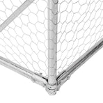 Chicken Run with Roof 2.5x12x2.25 m Galvanised Steel