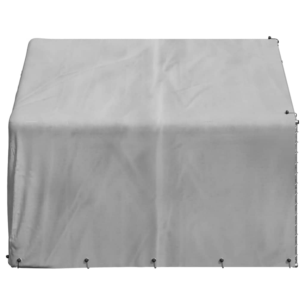 Outdoor Dog Kennel with Cover 2x2x1.5 m Galvanised Steel