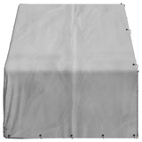 Outdoor Dog Kennel with Cover 3x2x1.9 m Galvanised Steel