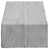 Outdoor Dog Kennel with Cover 3x2x1.9 m Galvanised Steel - Top-Down View