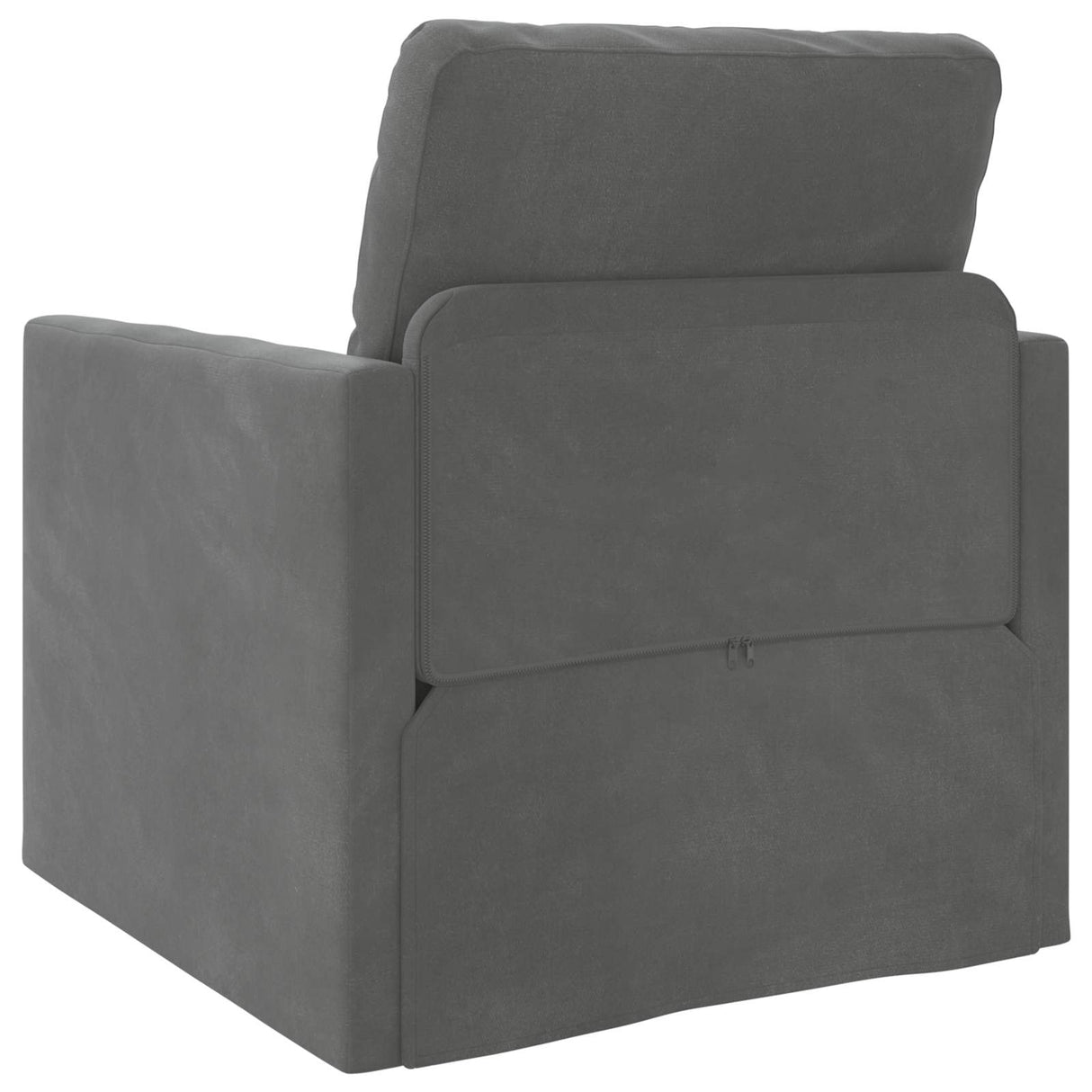 Sofa Bed Dark Grey 74 x 77 x 81 cm Velvet