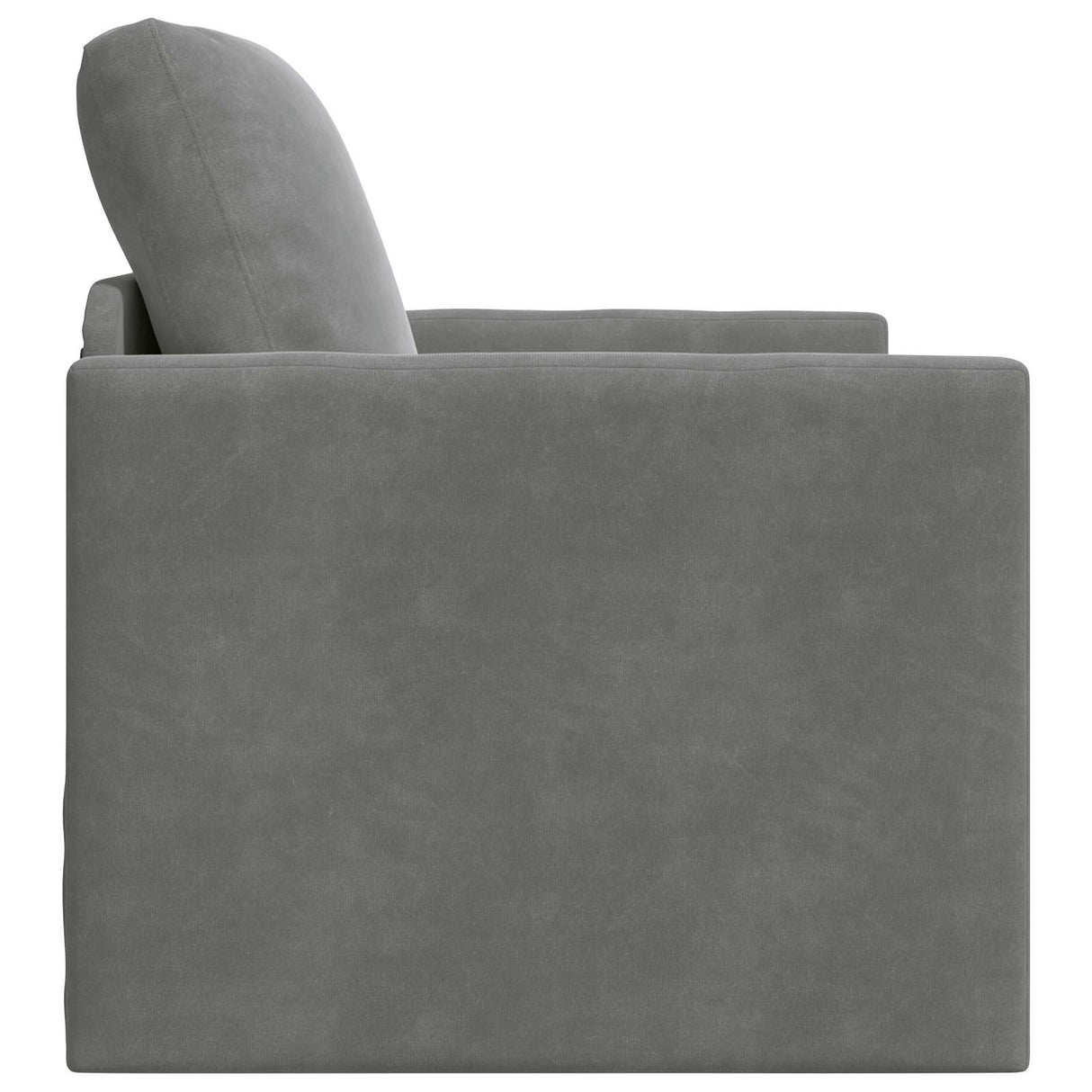 Sofa Bed Dark Grey 74 x 77 x 81 cm Velvet