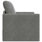 Sofa Bed Dark Grey 74 x 77 x 81 cm Velvet