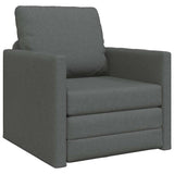 Sofa Bed 60cm Dark Grey Fabric