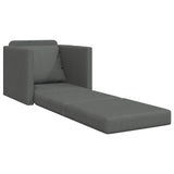 Sofa Bed 60cm Dark Grey Fabric - Side View