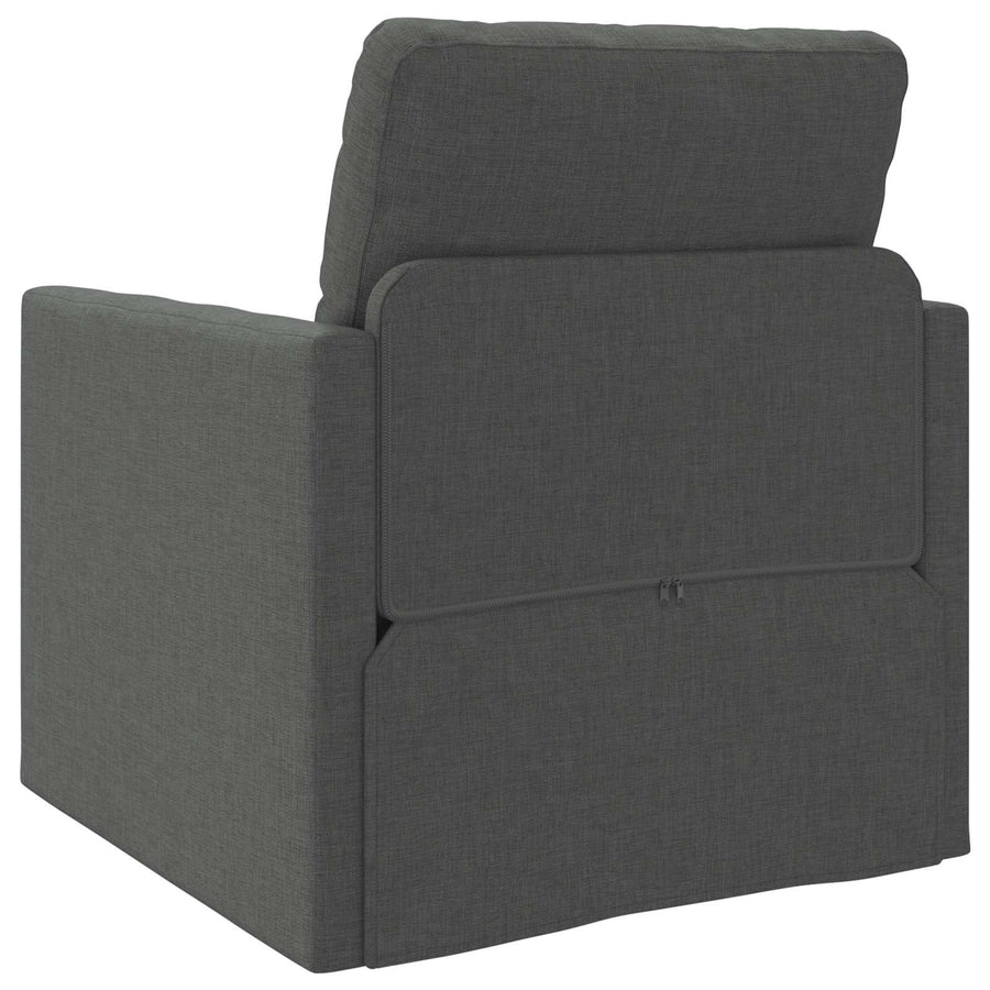 Sofa Bed 60cm Dark Grey Fabric