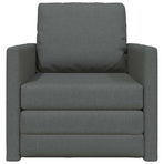 Sofa Bed 60cm Dark Grey Fabric