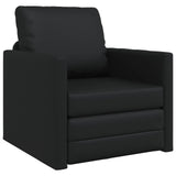 Sofa Bed 60cm Black Artificial Leather