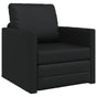 Sofa Bed Black 74 x 77 x 81 cm Artificial Leather