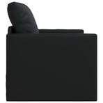 Sofa Bed Black 74 x 77 x 81 cm Artificial Leather