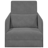 Sofa Bed Dark Grey 65 x 80 x 83 cm Velvet - 45-Degree Angle