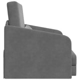 Sofa Bed Dark Grey 65 x 80 x 83 cm Velvet - Rear View
