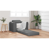 Sofa Bed Dark Grey 98 x 71 x 83 cm Velvet