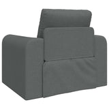 Sofa Bed Dark Grey 98 x 71 x 83 cm Velvet - Rear View