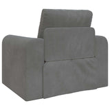 Sofa Bed Dark Grey 98 x 71 x 83 cm Velvet - Close-Up Angle