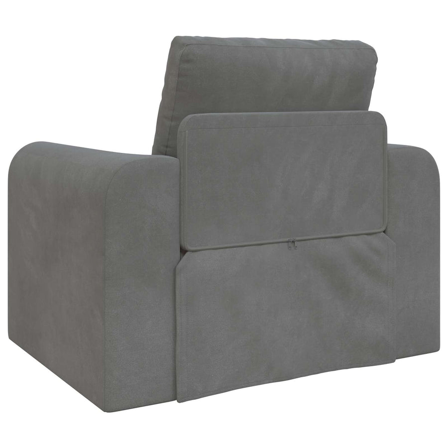 Sofa Bed Dark Grey 98 x 71 x 83 cm Velvet