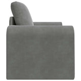 Sofa Bed Dark Grey 98 x 71 x 83 cm Velvet - Rear View