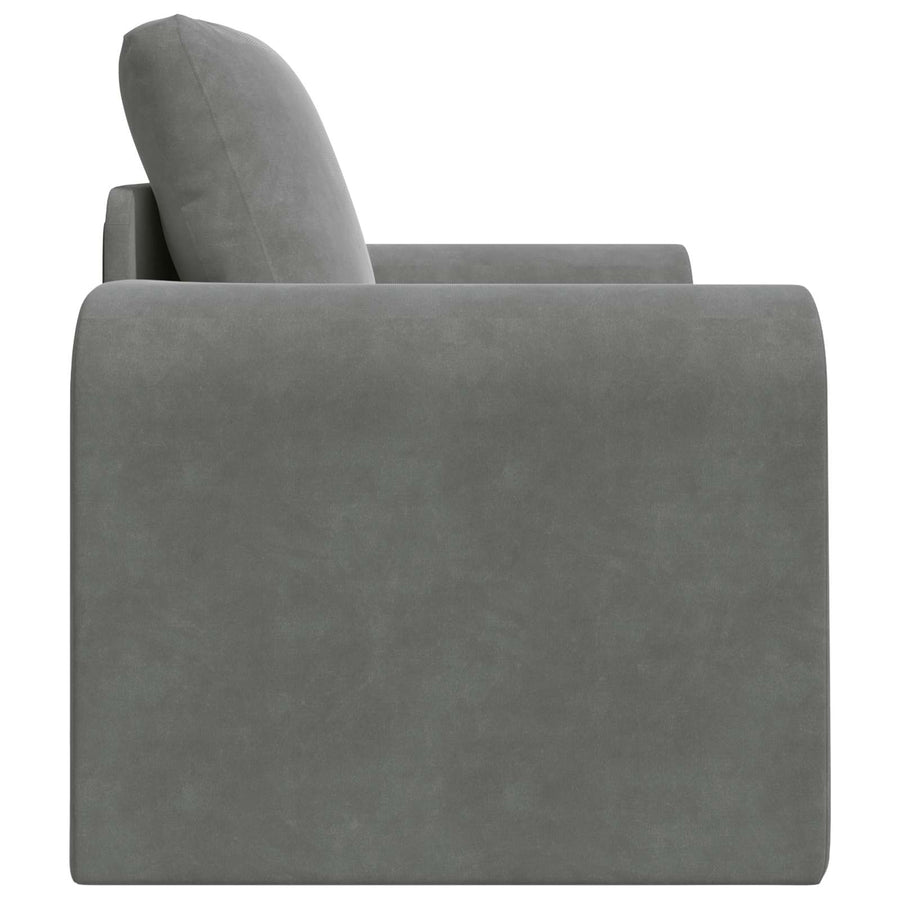Sofa Bed Dark Grey 98 x 71 x 83 cm Velvet
