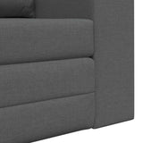 Sofa Bed 60cm Dark Grey Fabric - Low Angle