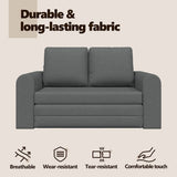 Sofa Bed 60cm Dark Grey Fabric - Close-Up Angle