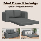 Sofa Bed 60cm Dark Grey Fabric