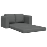 Sofa Bed 60cm Dark Grey Fabric - Front View
