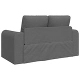 Sofa Bed 60cm Dark Grey Fabric - Rear View