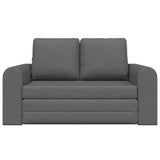 Sofa Bed 60cm Dark Grey Fabric - Top-Down View