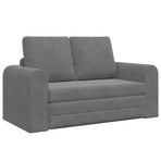 Sofa Bed Dark Grey 148 x 71 x 83 cm Velvet
