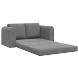 Sofa Bed Dark Grey 148 x 71 x 83 cm Velvet - Top-Down View