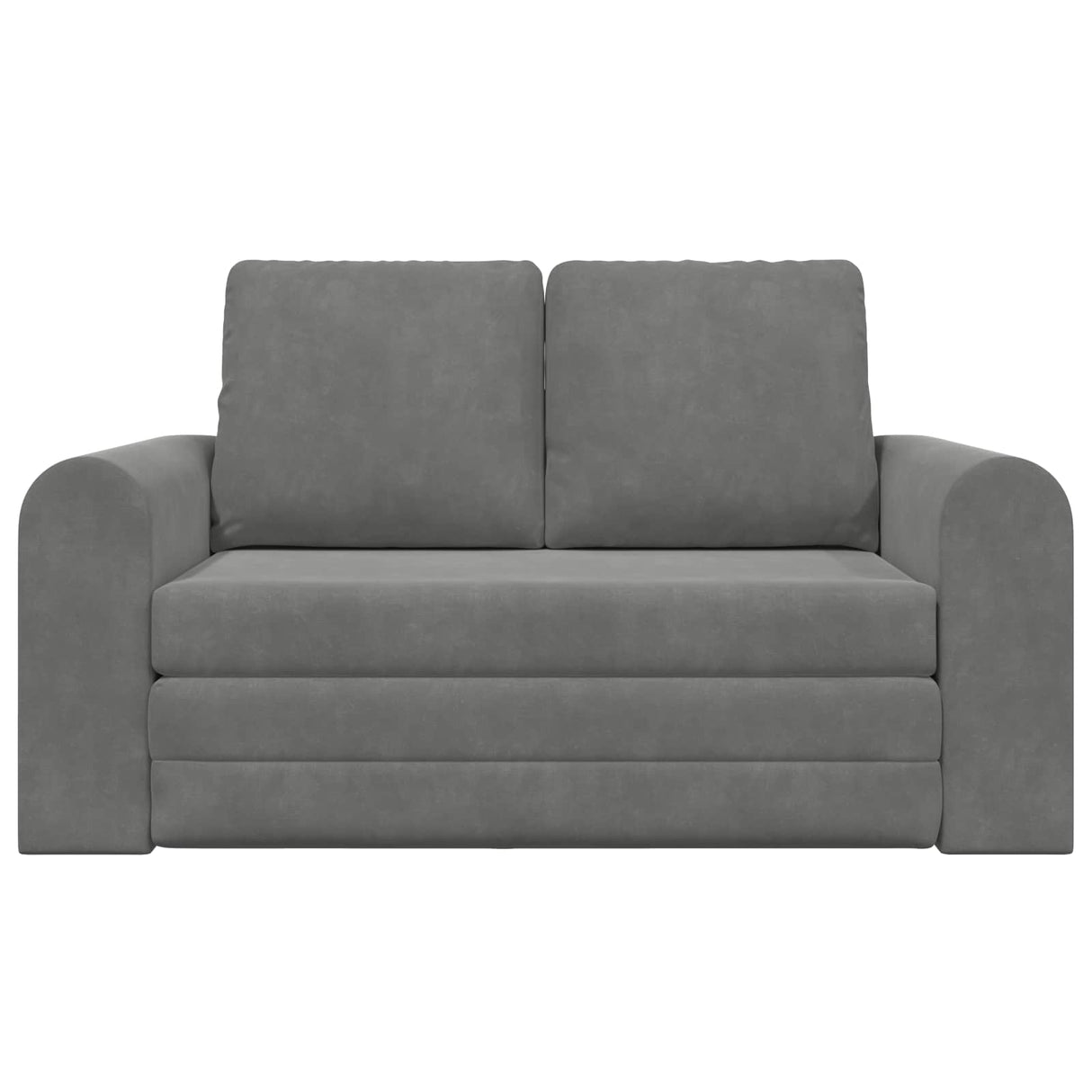 Sofa Bed Dark Grey 148 x 71 x 83 cm Velvet