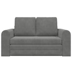 Sofa Bed Dark Grey 148 x 71 x 83 cm Velvet