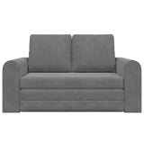 Sofa Bed Dark Grey 148 x 71 x 83 cm Velvet - 45-Degree Angle