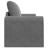 Sofa Bed Dark Grey 148 x 71 x 83 cm Velvet - Rear View