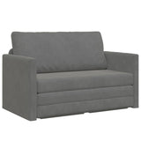 Sofa Bed Dark Grey 124 x 71 x 78 cm Velvet